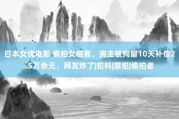 日本女优电影 偷拍女租客，房主被拘留10天补偿2.5万余元，网友炸了|犯科|罪犯|偷拍者